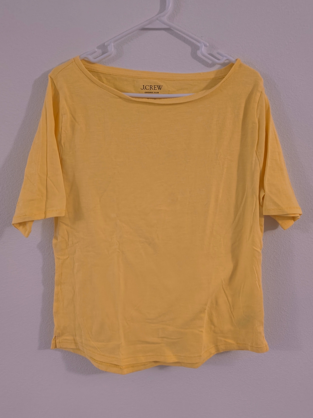 J. Crew Women's Sunny Yellow Short Sleeve Tee